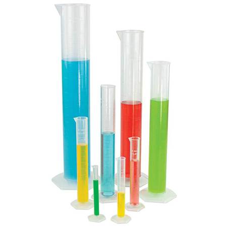 Diamond Essentials PP Class B Graduated Measuring Cylinders, Tall Form, 10mL 3701-10